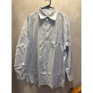 Ben Silver Charleston Fine Shirtings Mens Light Blue Dress Shirt 175-35